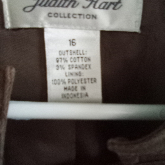 Vintage Judith Hart collection sz 16 cotton blend shell blazer - Picture 3 of 4